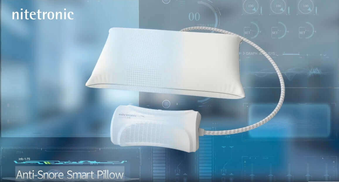 Nitetronic Z6 Smart Anti-Snore Pillow with advanced technology to reduce snoring for improved sleep health.