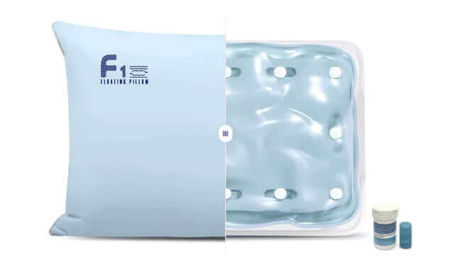 Nitetronic F1 Floating Pillow showcasing its advanced technology for ultimate comfort and improved sleep quality.