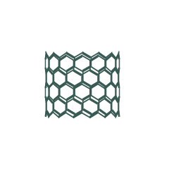 Illustration of a hexagonal mesh grid pattern on a transparent background