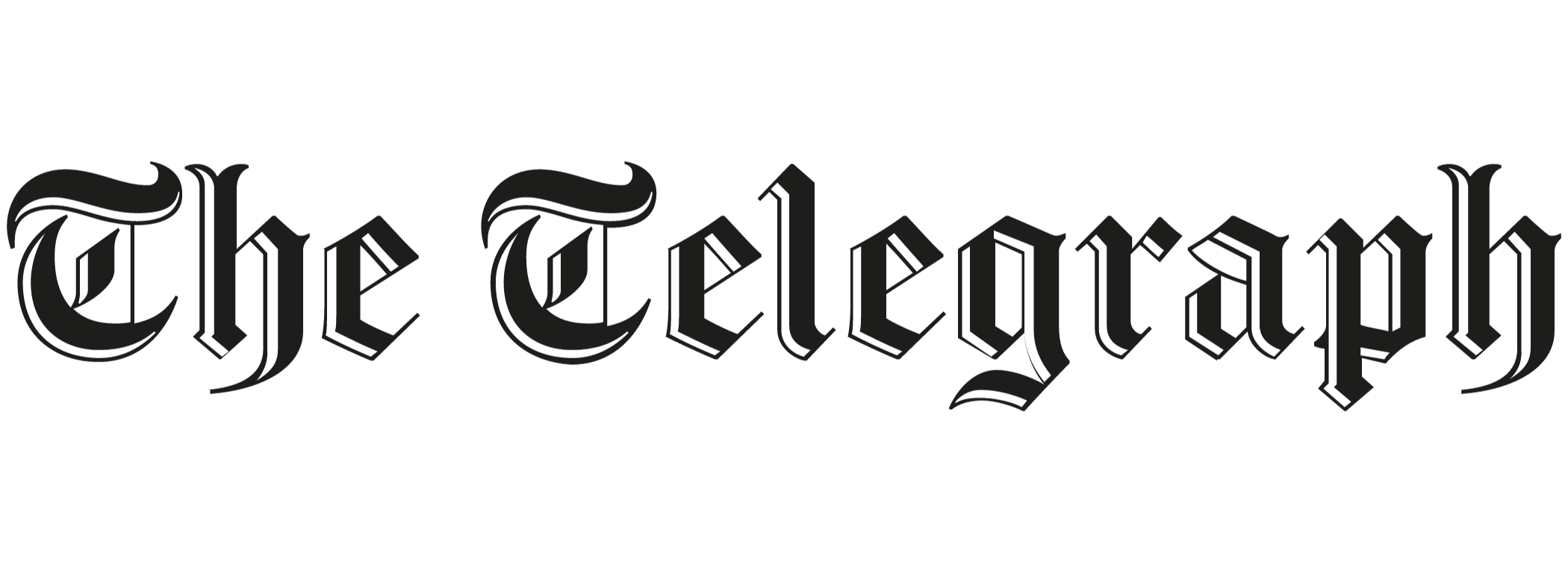 The Telegraph logo in black, representing the newspaper's branding.