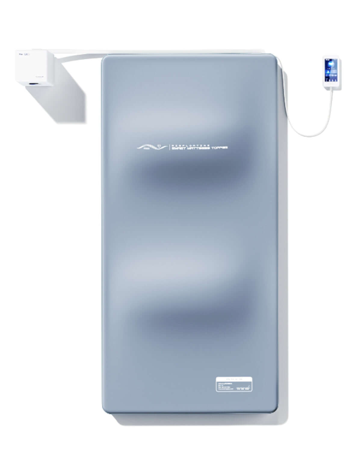Nitetronic G1 Smart Massage Mattress Pad installed over a mattress