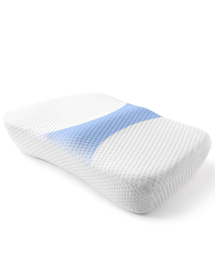 Nitetronic Z10 Anti-Snore Pillow with ergonomic design, adjustable height, and breathable spandex cover for side sleeping support.
